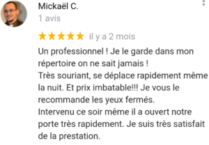 Avis serrurier marseille Avis clients
